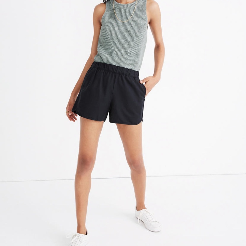 Madewell Pull On Black Shorts